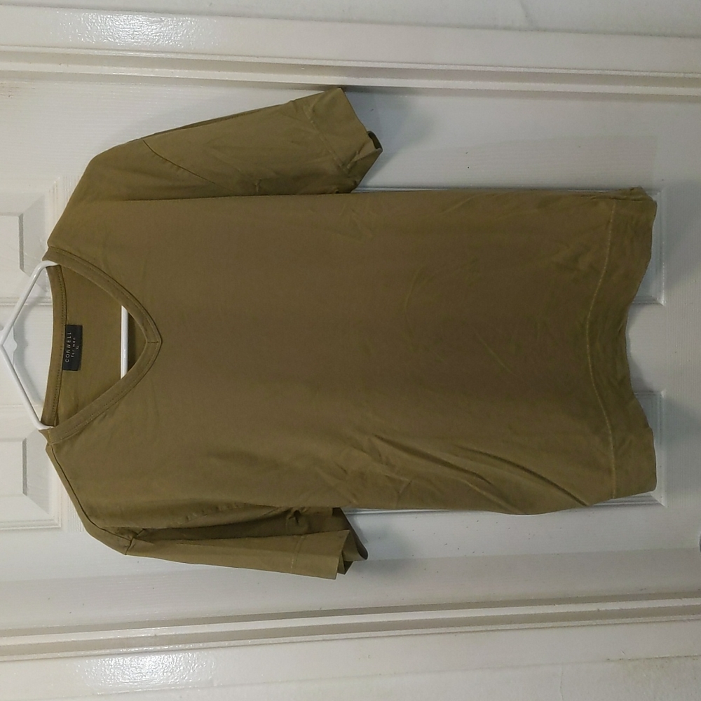 Quality Olive V-Neck tee from Conwell mens XL
